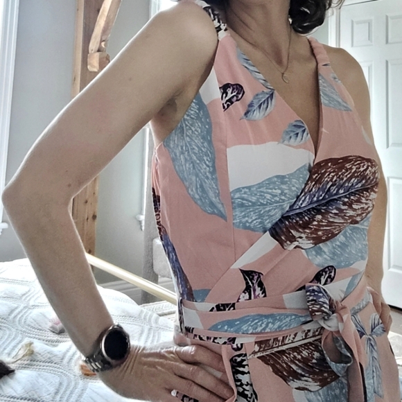 Tropical print jumpsuit - Picture 3 of 12